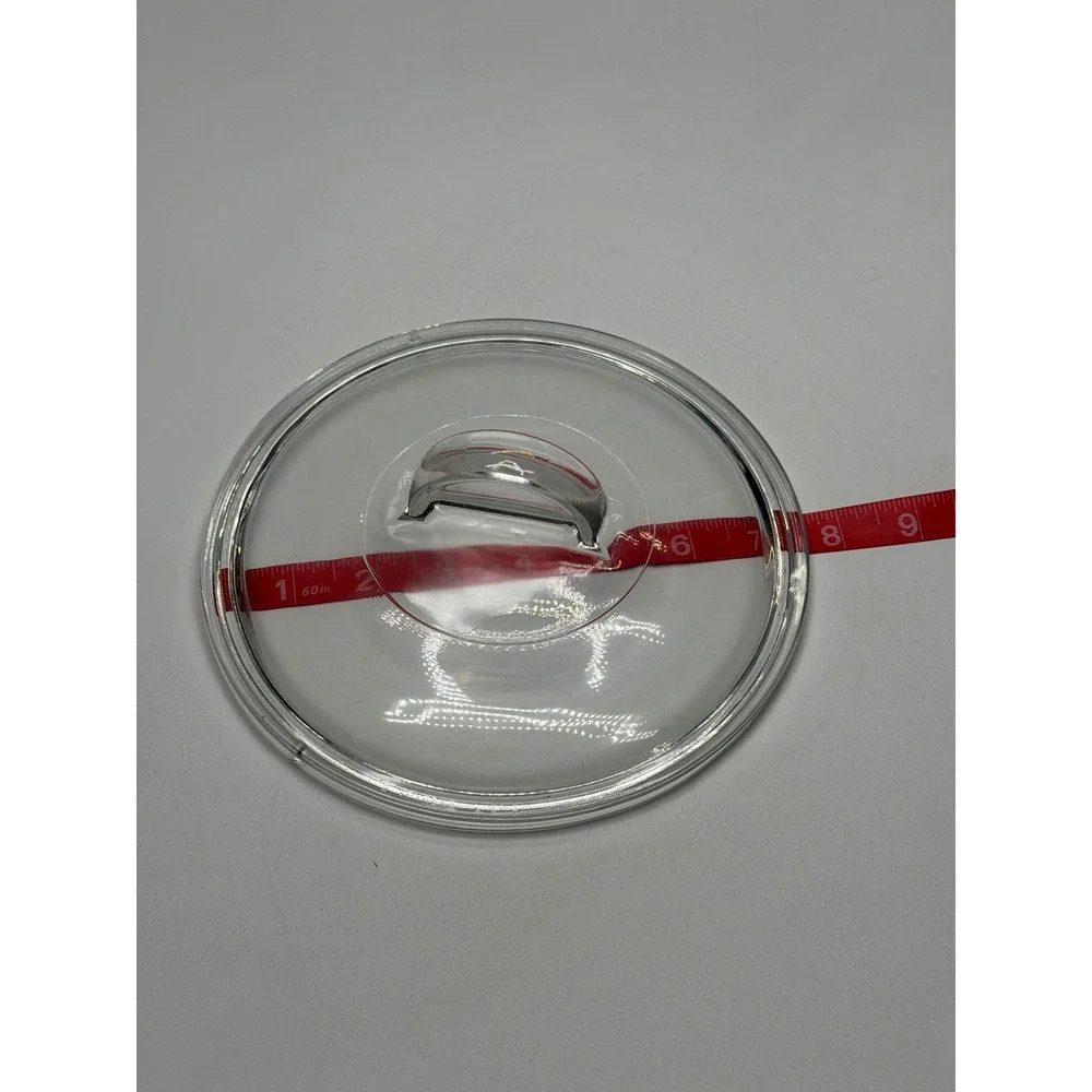 Pyrex L-21-C‎ Glass Pot Lid With Handle Clear Cooking Replacement